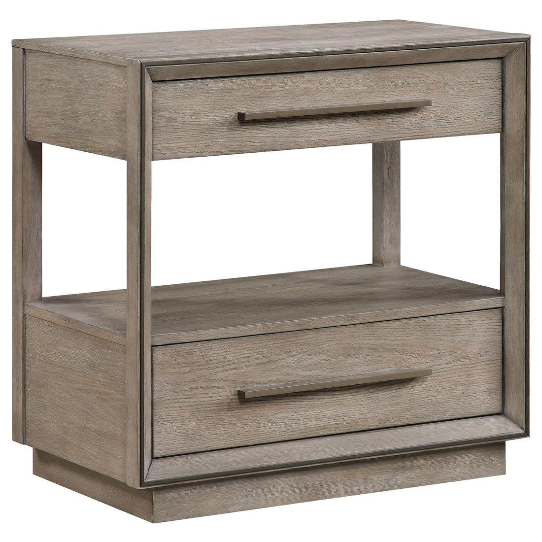 Durango 2-drawer Nightstand Bedside Table Washed Oak - 223272