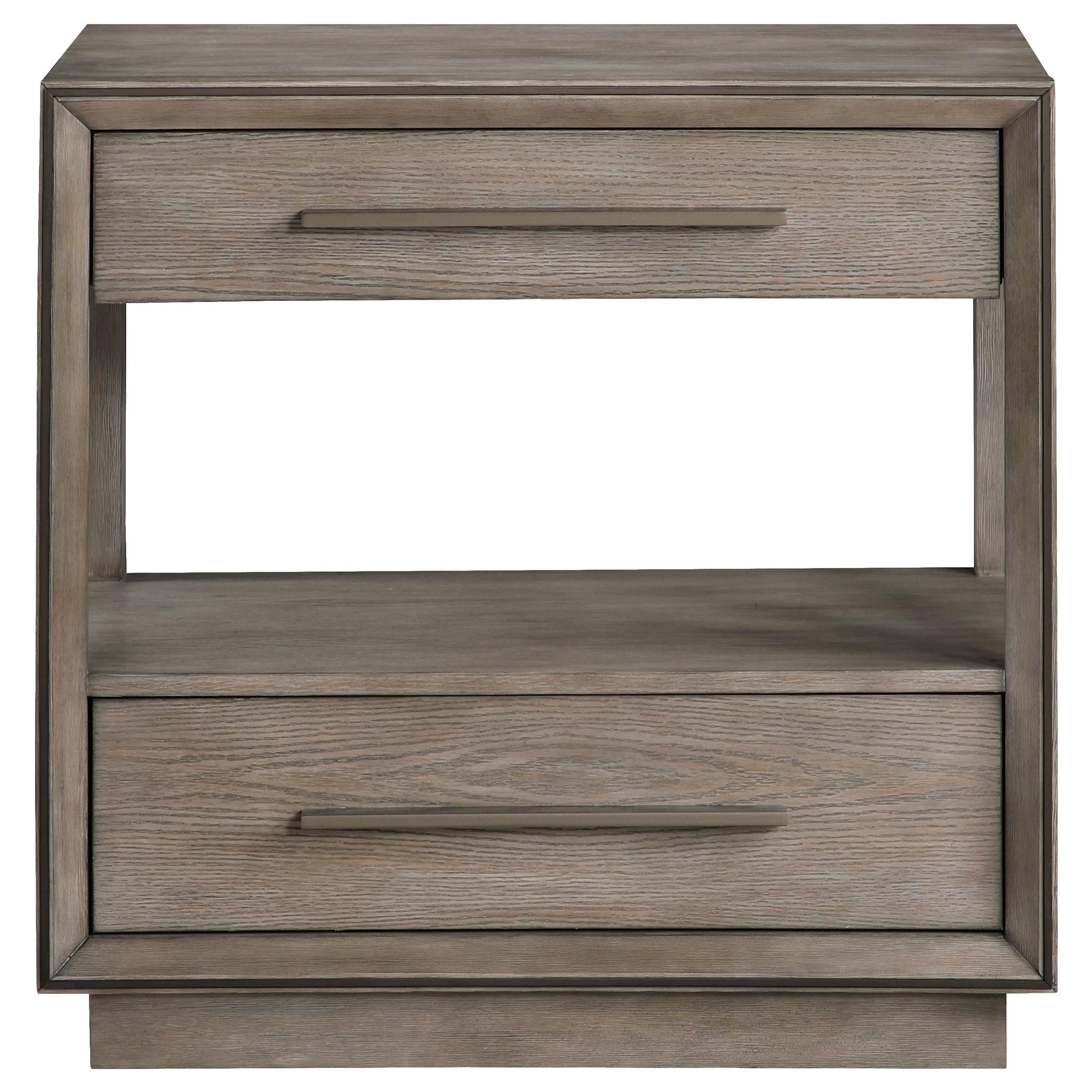 Durango 2-drawer Nightstand Bedside Table Washed Oak - 223272