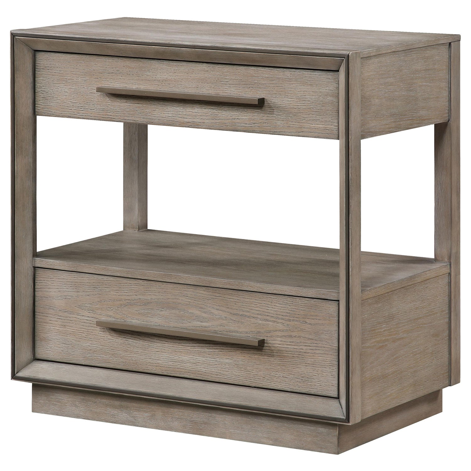 Durango 2-drawer Nightstand Bedside Table Washed Oak - 223272