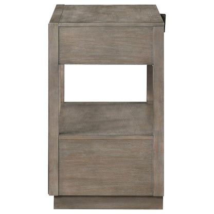 Durango 2-drawer Nightstand Bedside Table Washed Oak - 223272