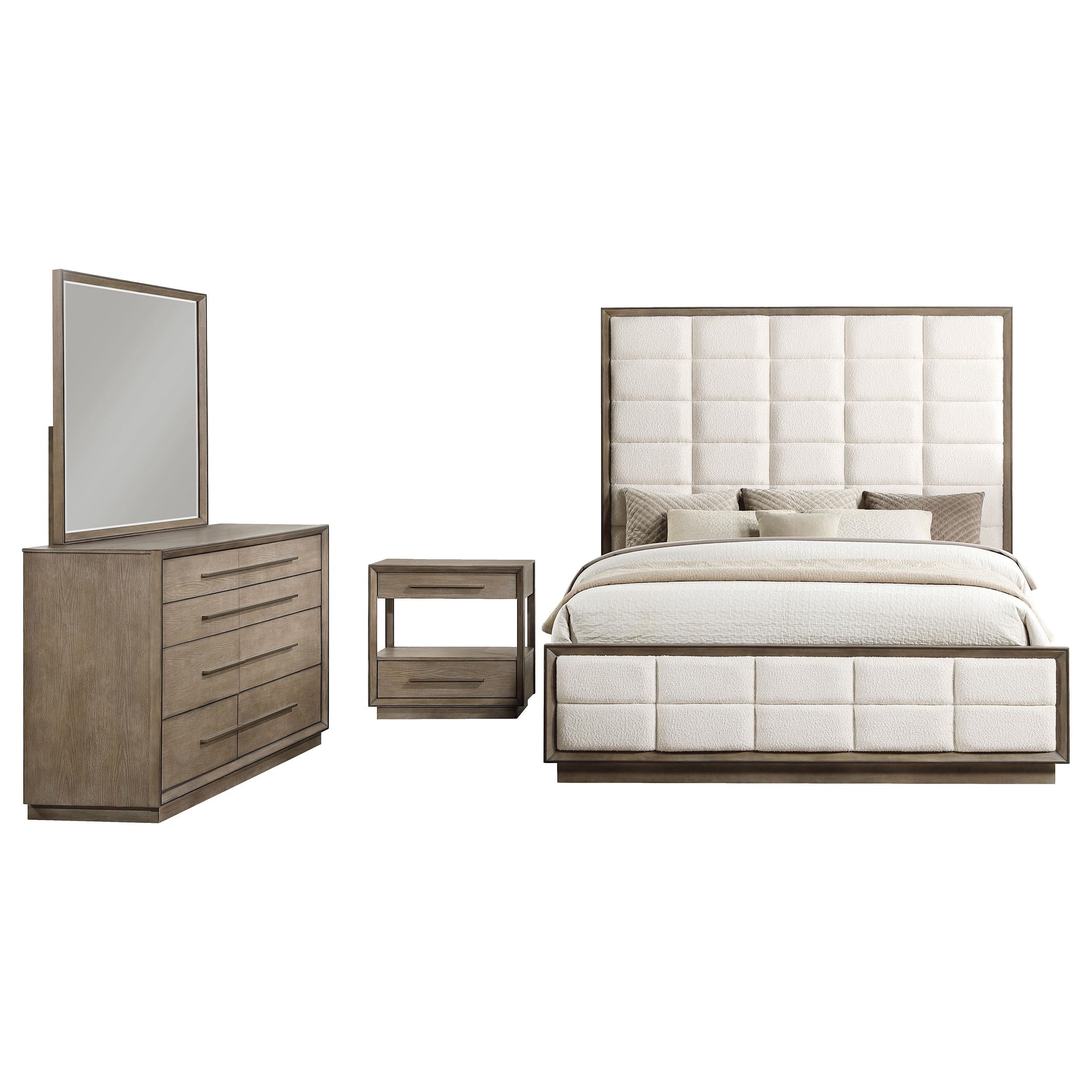 Durango 4-piece Eastern King Bedroom Set Washed Oak - 223271KE-S4
