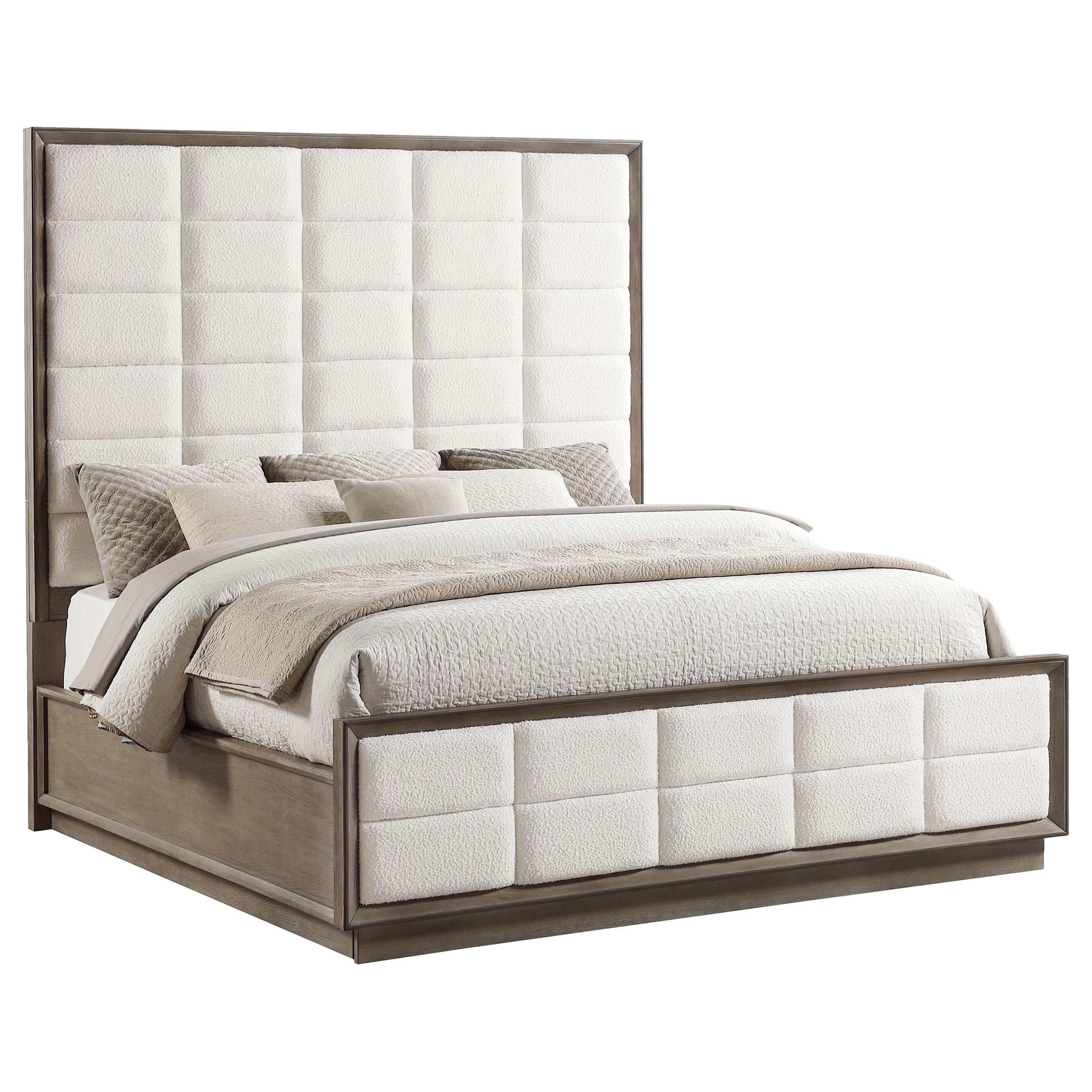 Durango 77-inch California King Panel Bed Washed Oak - 223271KW