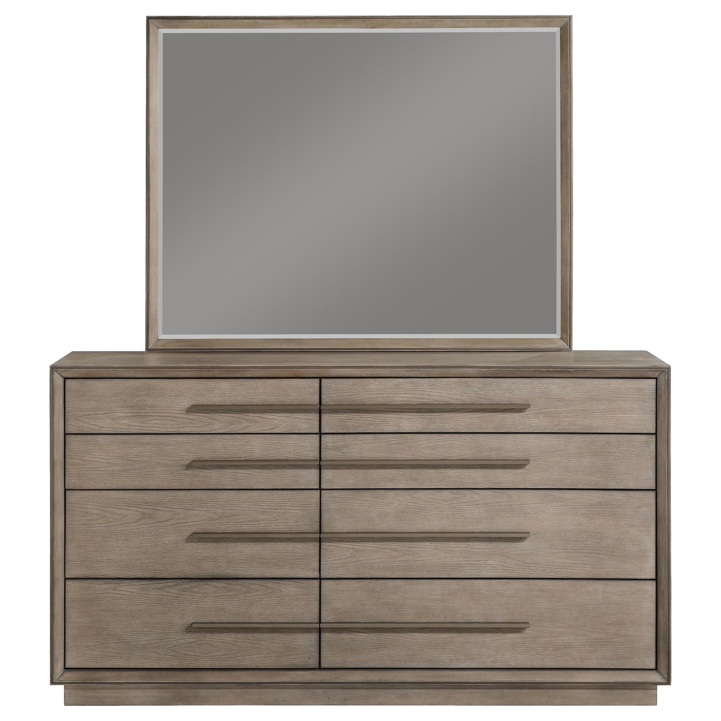 Durango 8-drawer Dresser and Mirror Washed Oak - 223273M