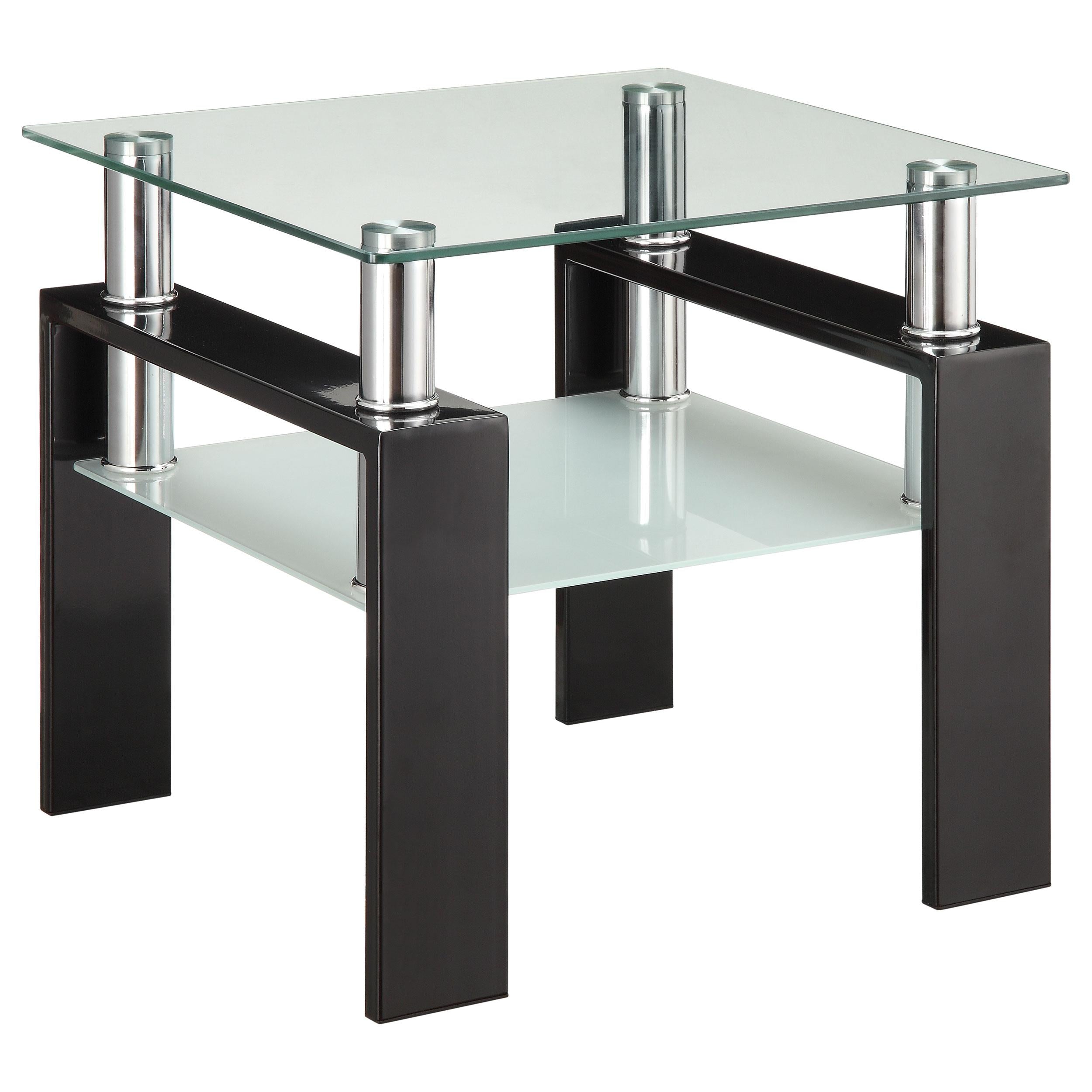 Dyer 2-piece Rectangular Coffee and End Table Set Black - 702288-S2