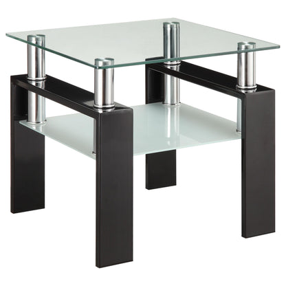 Dyer 2-piece Rectangular Coffee and End Table Set Black - 702288-S2