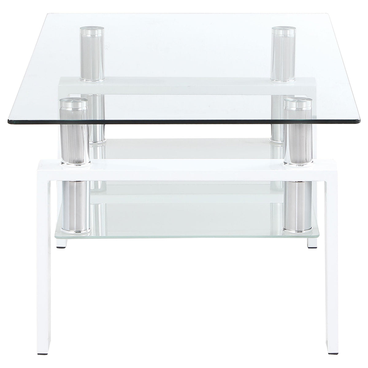 Dyer 2-piece Rectangular Coffee and End Table Set White - 703438-S2