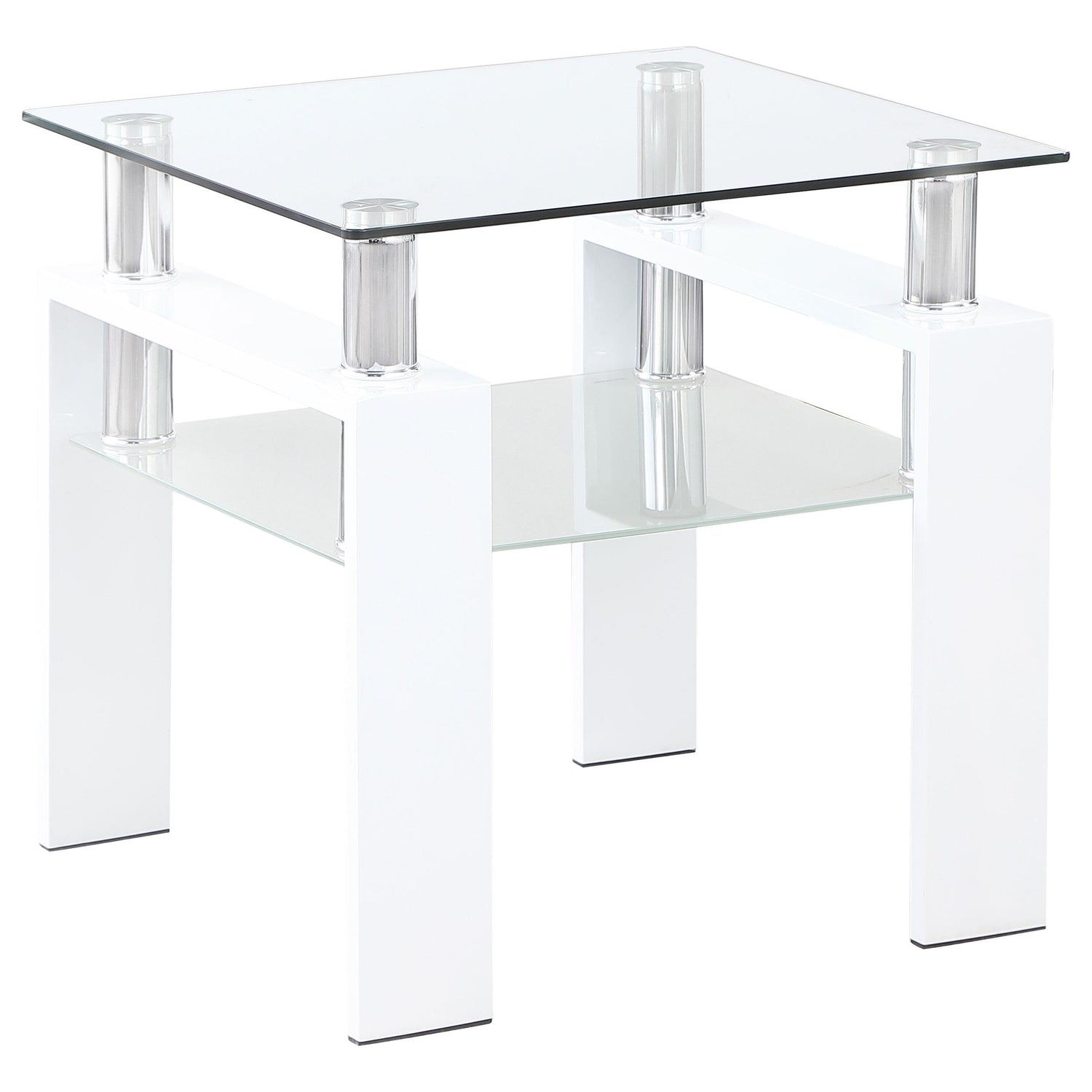 Dyer 3-piece Rectangular Coffee and End Table Set White - 703438-S3