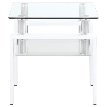 Dyer 3-piece Rectangular Coffee and End Table Set White - 703438-S3