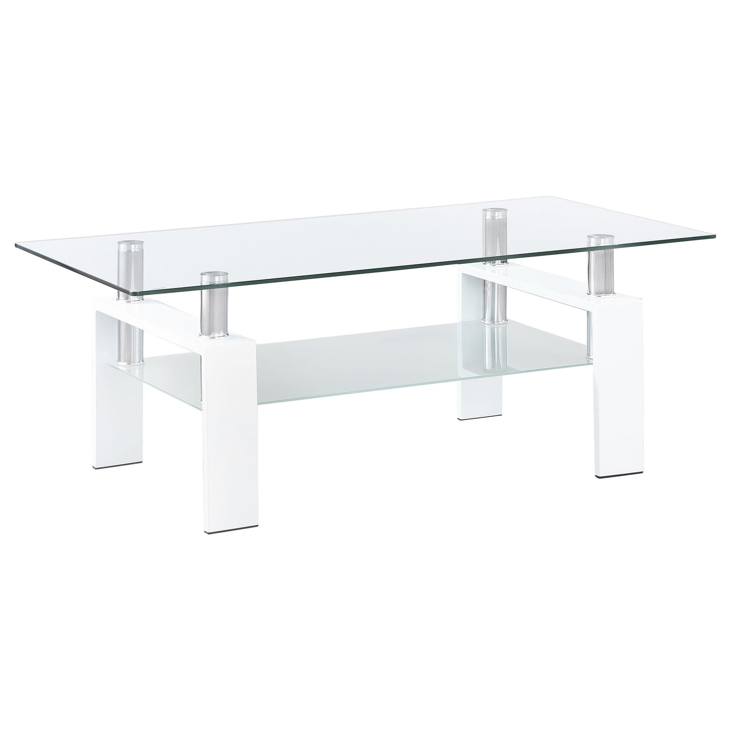 Dyer 3-piece Rectangular Coffee and End Table Set White - 703438-S3
