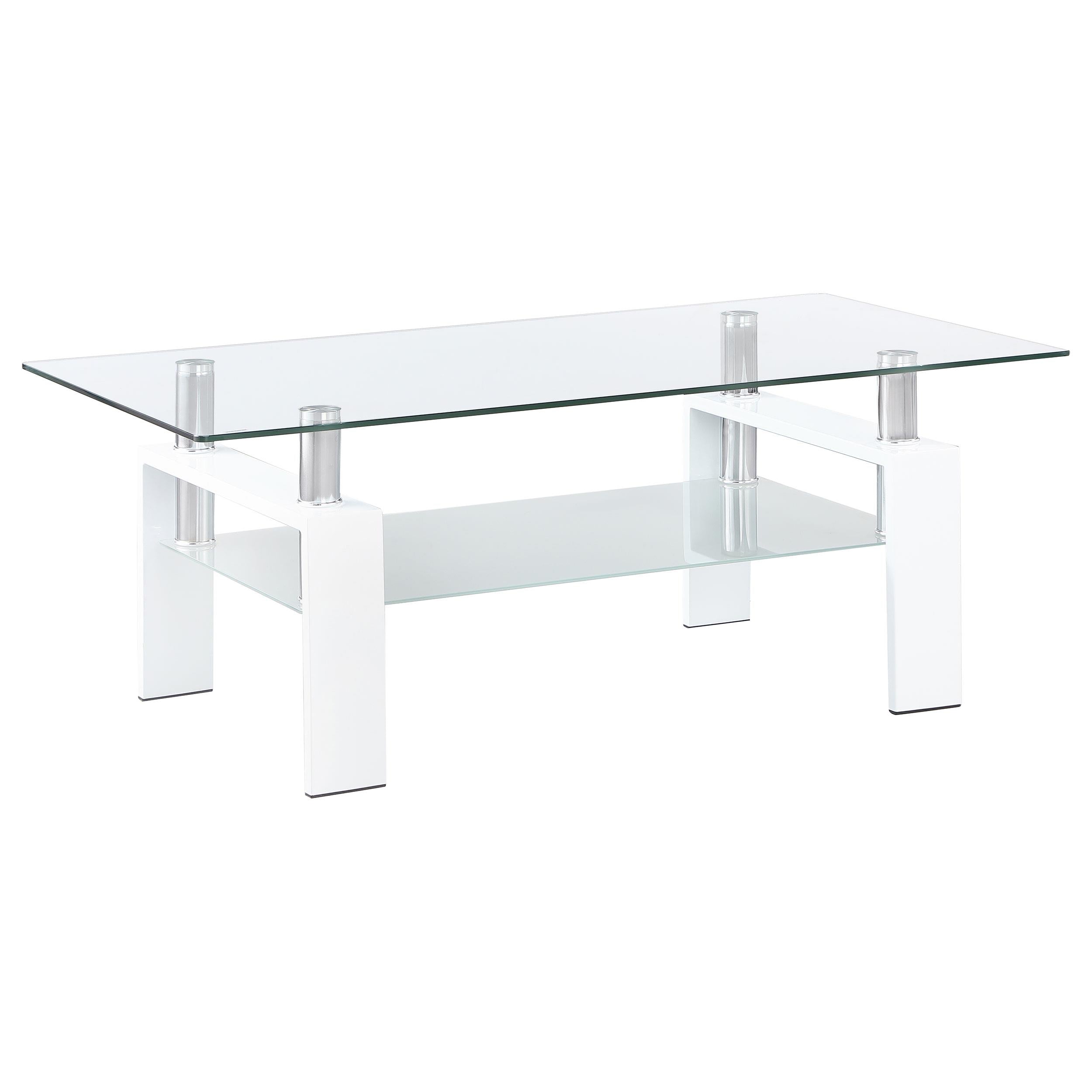 Dyer 3-piece Rectangular Coffee and End Table Set White - 703438-S3