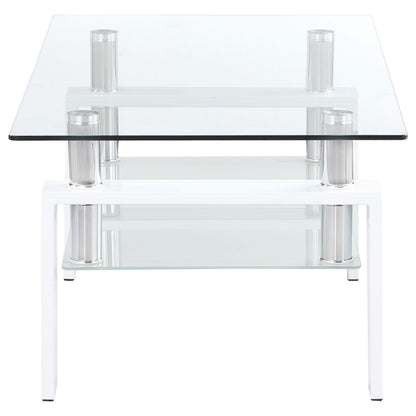 Dyer 3-piece Rectangular Coffee and End Table Set White - 703438-S3