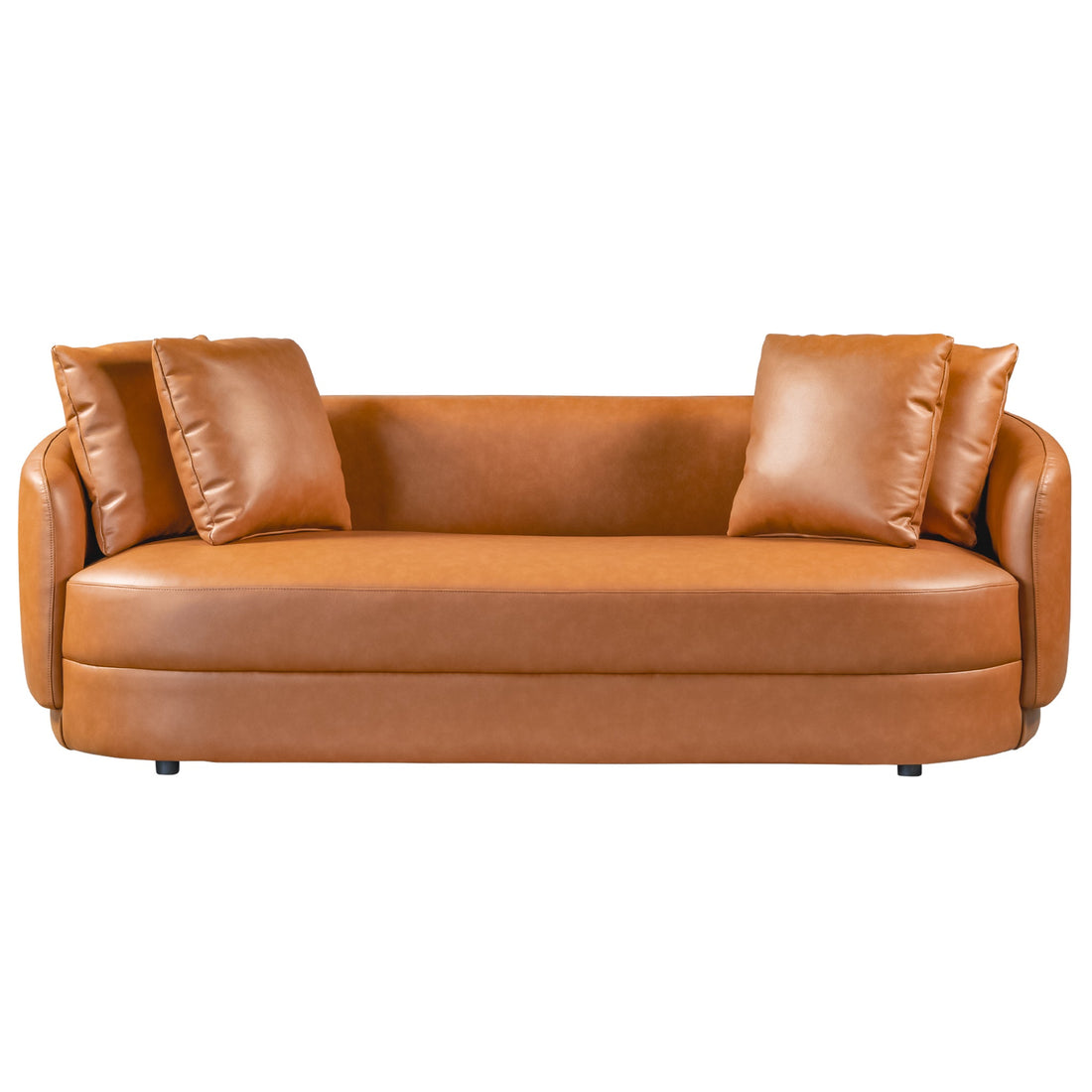Dylan Modern Cognac Leather Sofa - SOF02903411