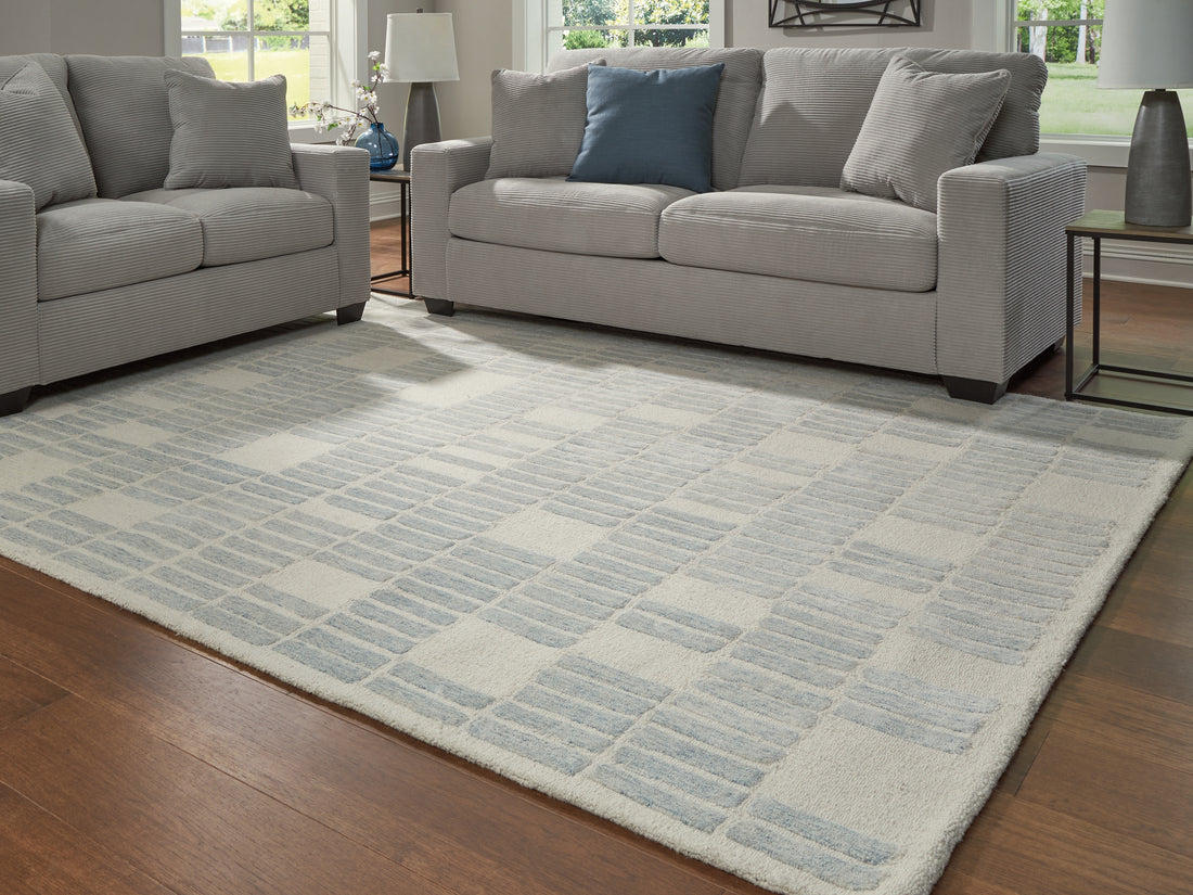 Dylanton Ivory/Blue Large Rug - R407811