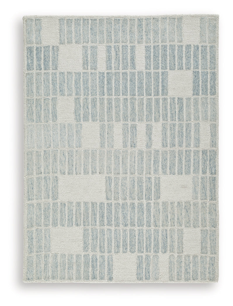 Dylanton Ivory/Blue Medium Rug - R407812