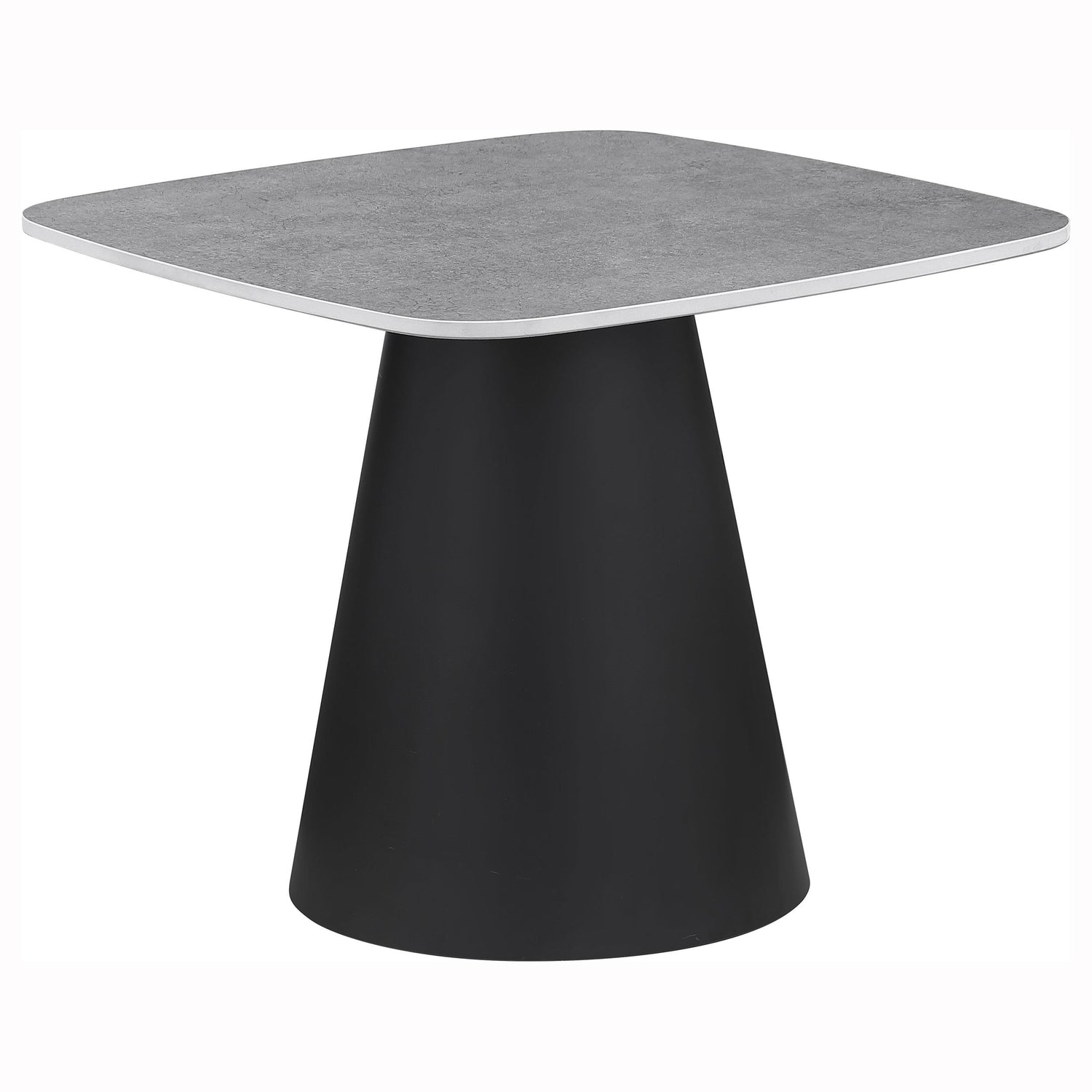 Eason 2-piece Cocktail Coffee Table Set Concrete and Black - 703500