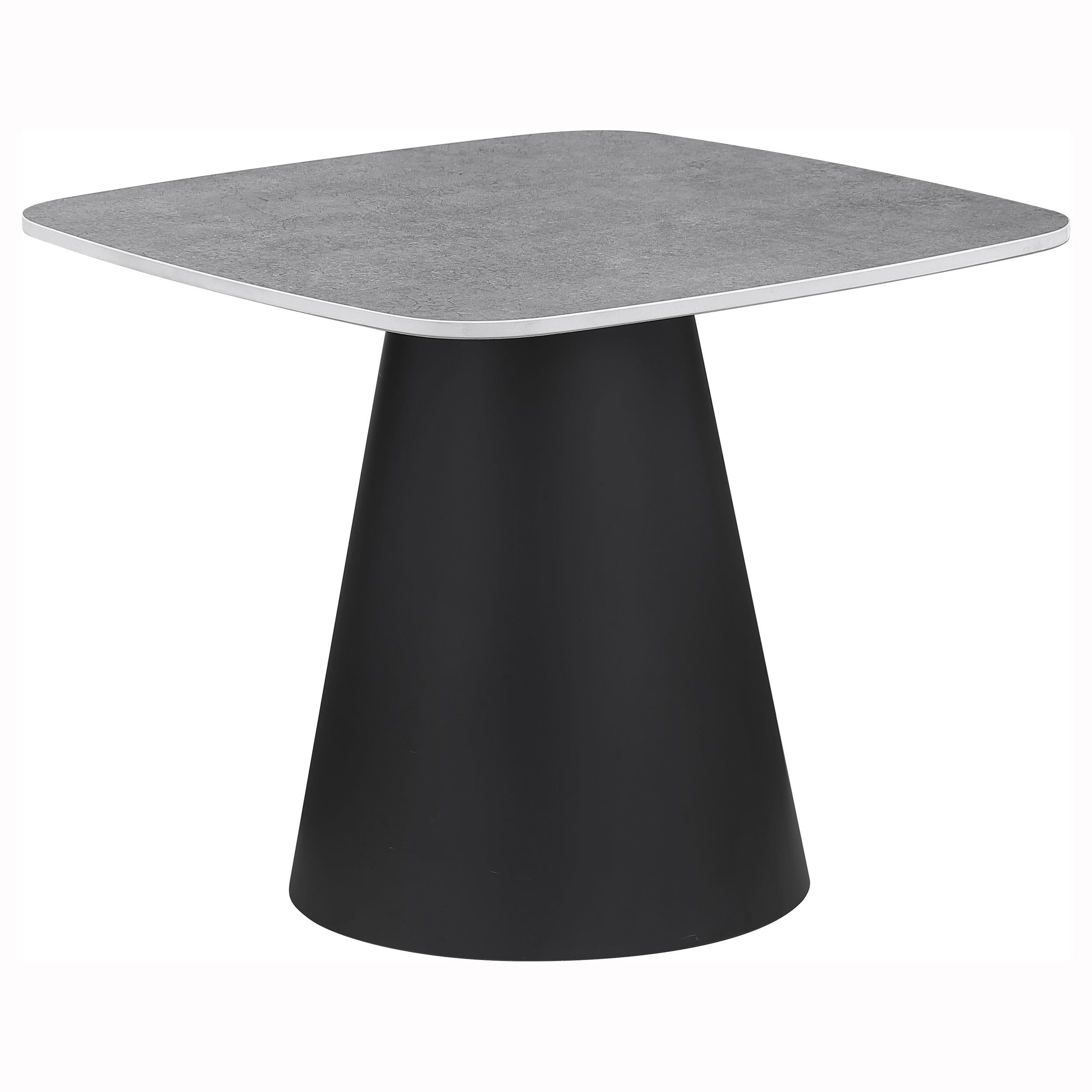 Eason 2-piece Cocktail Coffee Table Set Concrete and Black - 703500