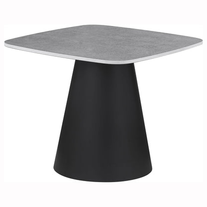 Eason 2-piece Cocktail Coffee Table Set Concrete and Black - 703500