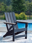 East Beach Black/Beige Adirondack Chair - PCP587-898