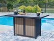 East Beach Blue Outdoor Bar Table with Fire Pit - PCP587-665