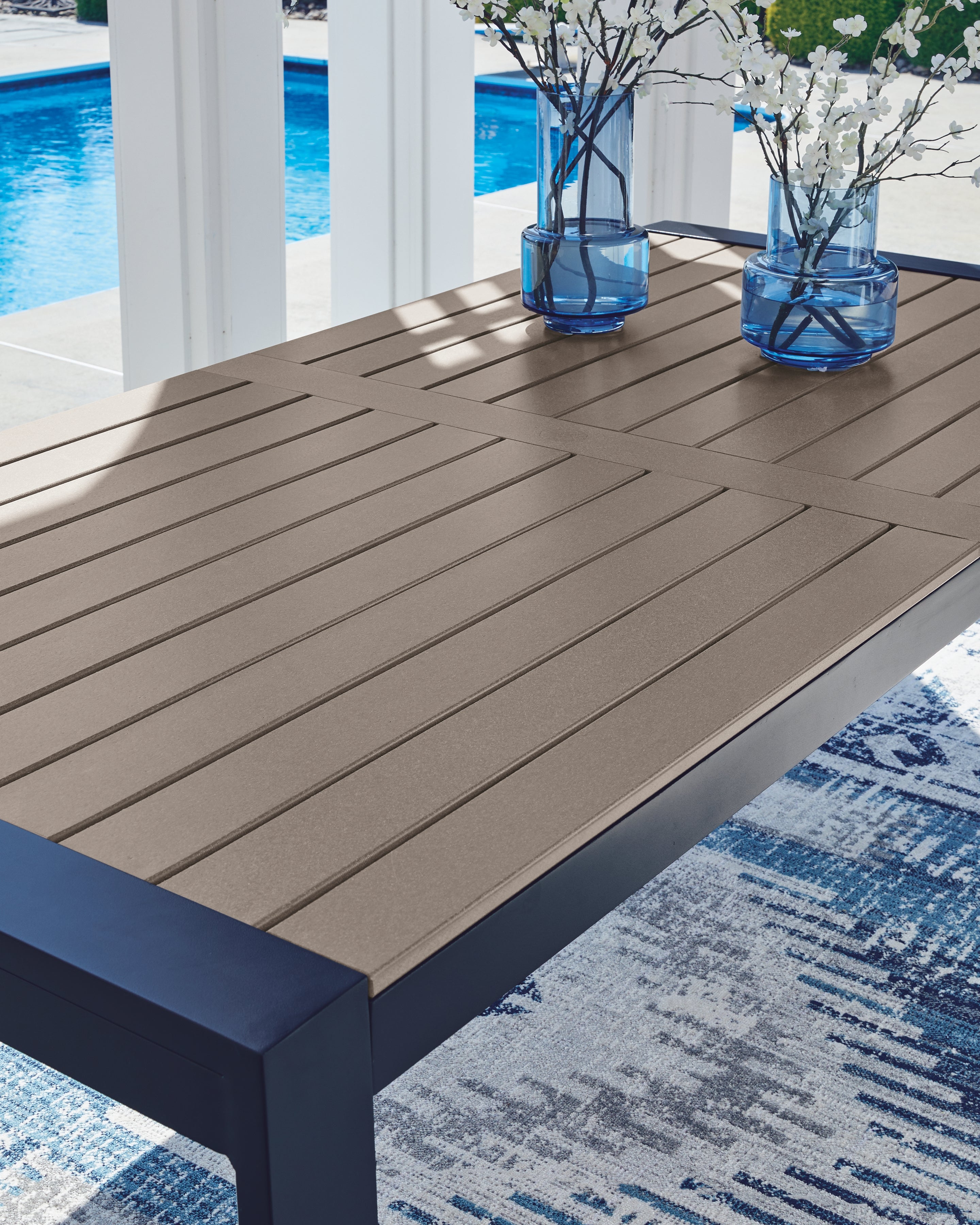 East Beach Blue Outdoor Dining Table - PCP587-625