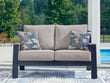 East Beach Blue Outdoor Loveseat with Cushion - PCP587-835