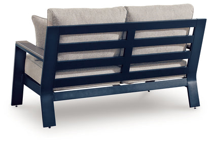 East Beach Blue Outdoor Loveseat with Cushion - PCP587-835