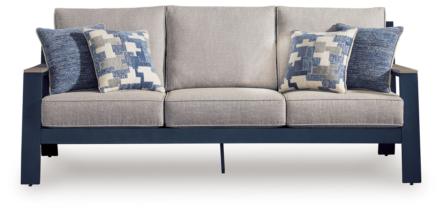 East Beach Blue Outdoor Sofa with Cushion - PCP587-838