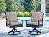East Beach Blue Outdoor Swivel Chair with Cushion (Set of 2) - PCP587-602A