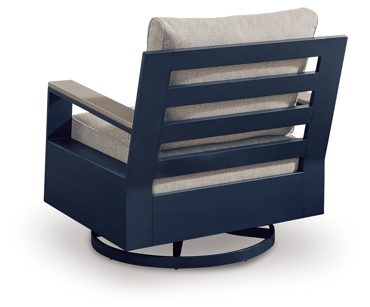 East Beach Blue Outdoor Swivel Glider Chair with Cushion - PCP587-821