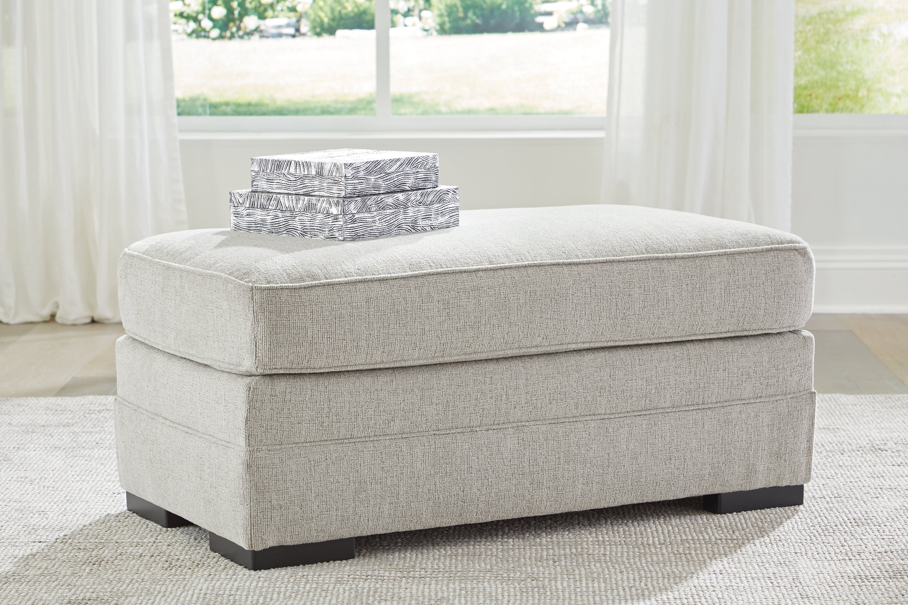 Eastonbridge Chair and Ottoman in Shadow - PKG018532