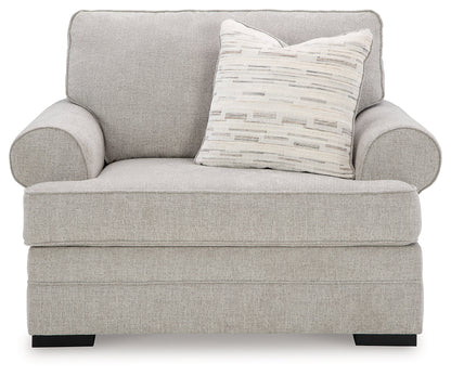 Eastonbridge Chair and Ottoman in Shadow - PKG018532