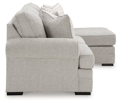 Eastonbridge Sofa Chaise, Chair, and Ottoman in Shadow - PKG018533