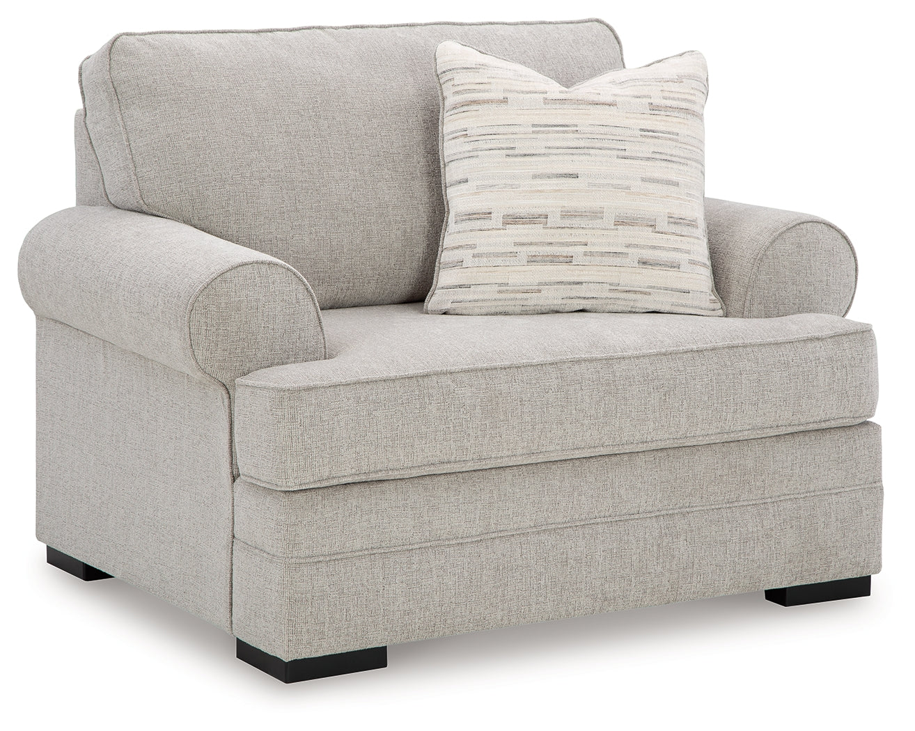 Eastonbridge Sofa Chaise, Chair, and Ottoman in Shadow - PKG018533