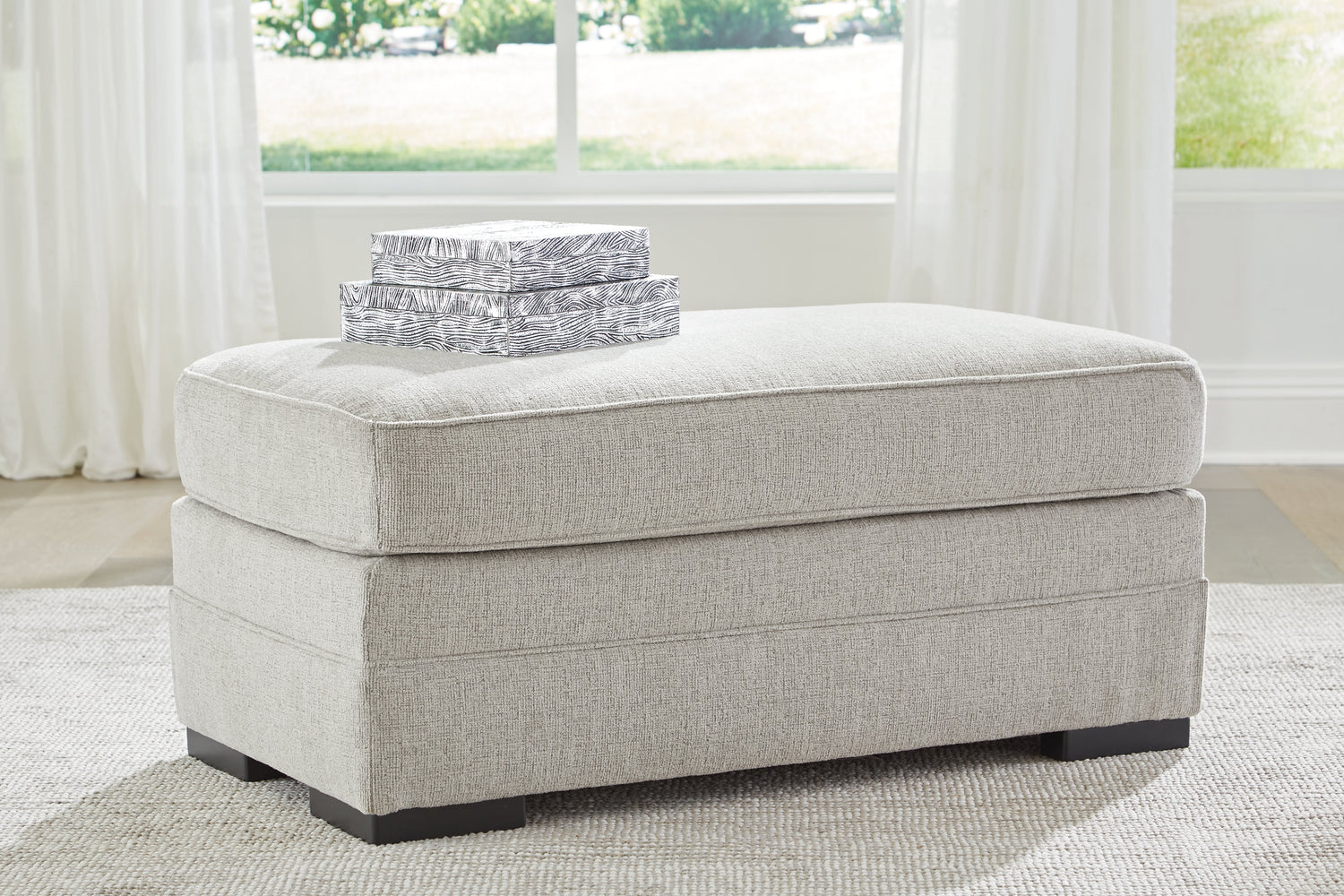 Eastonbridge Sofa Chaise, Chair, and Ottoman in Shadow - PKG018533