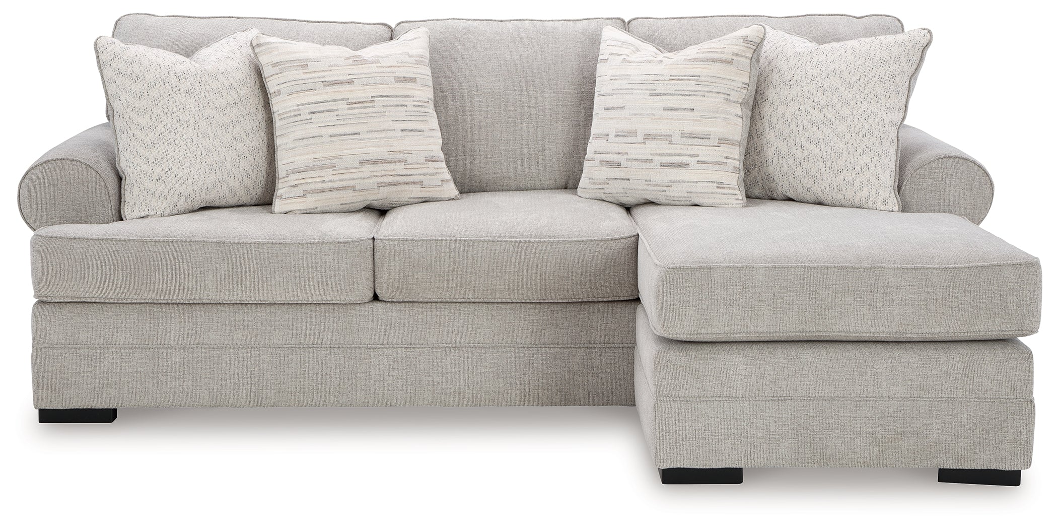 Eastonbridge Sofa Chaise, Chair, and Ottoman in Shadow - PKG018533