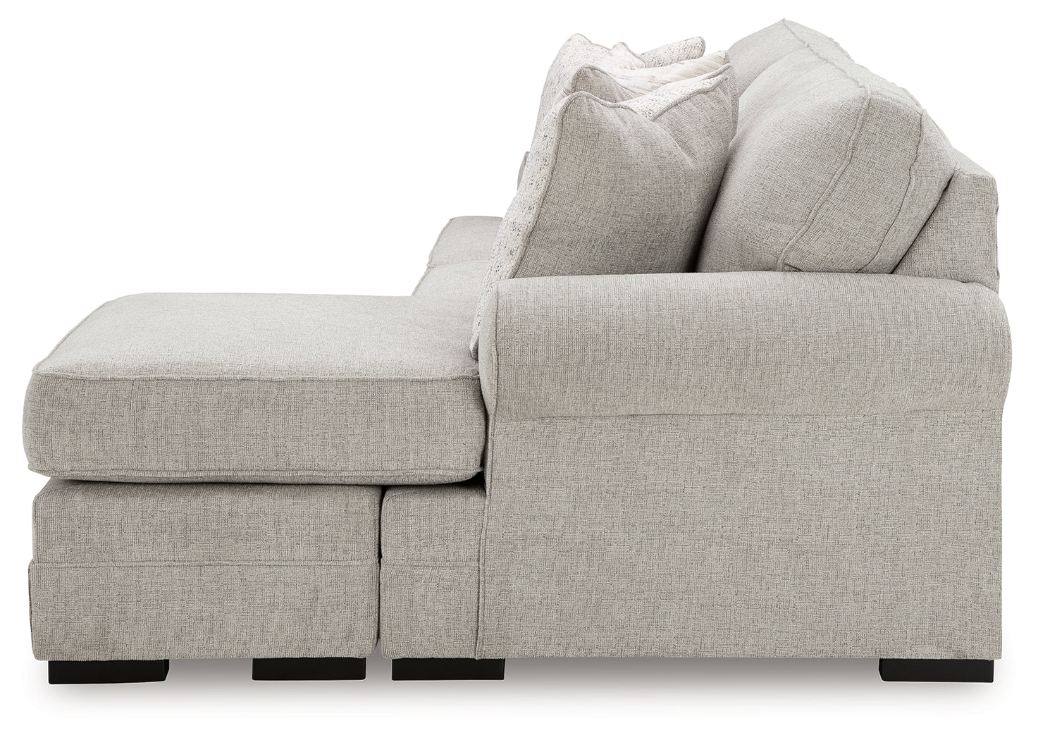 Eastonbridge Sofa Chaise, Chair, and Ottoman in Shadow - PKG018533