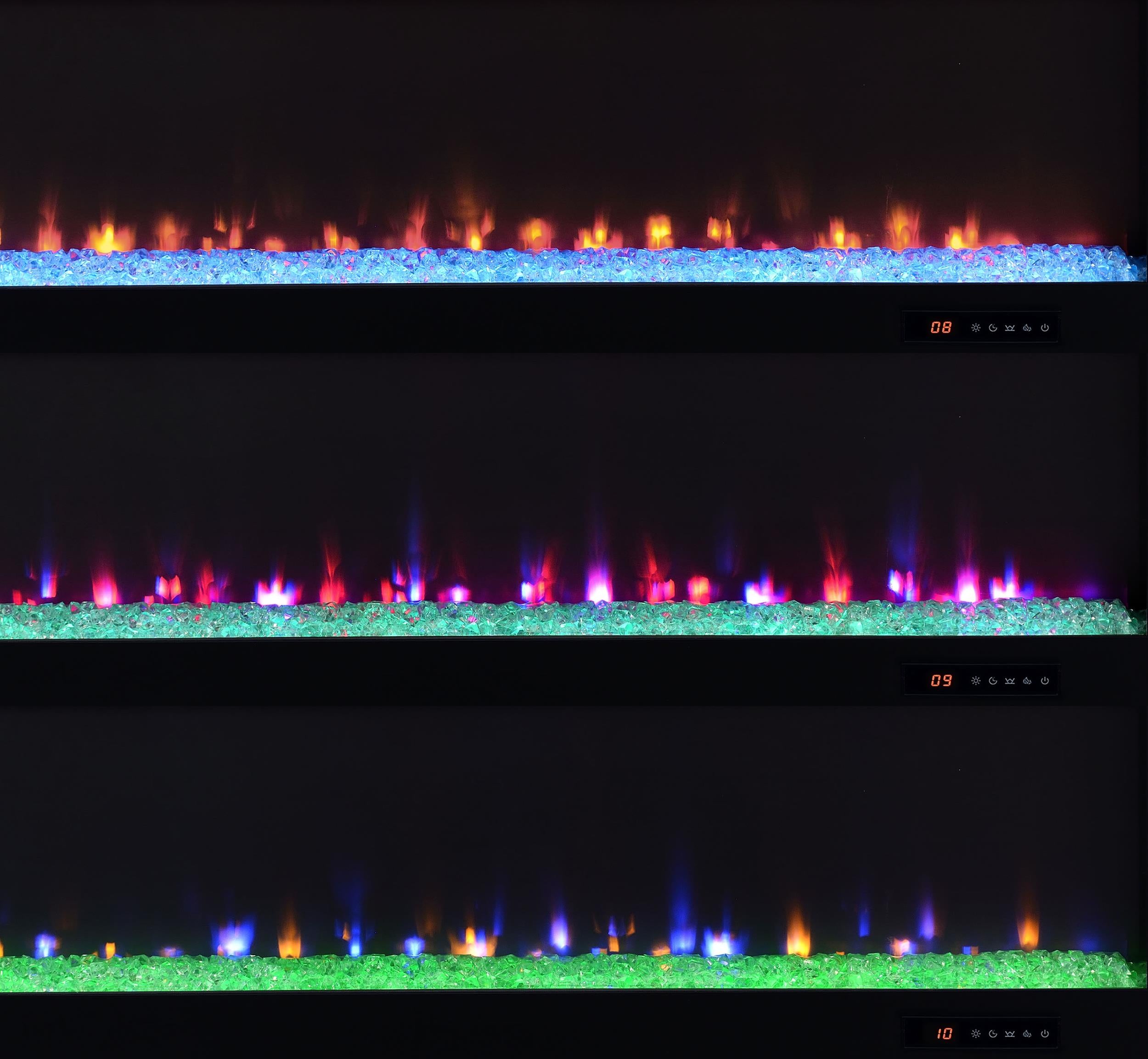 Eddy 79-inch 2-door TV Stand Fireplace Media Console Mango - 722843