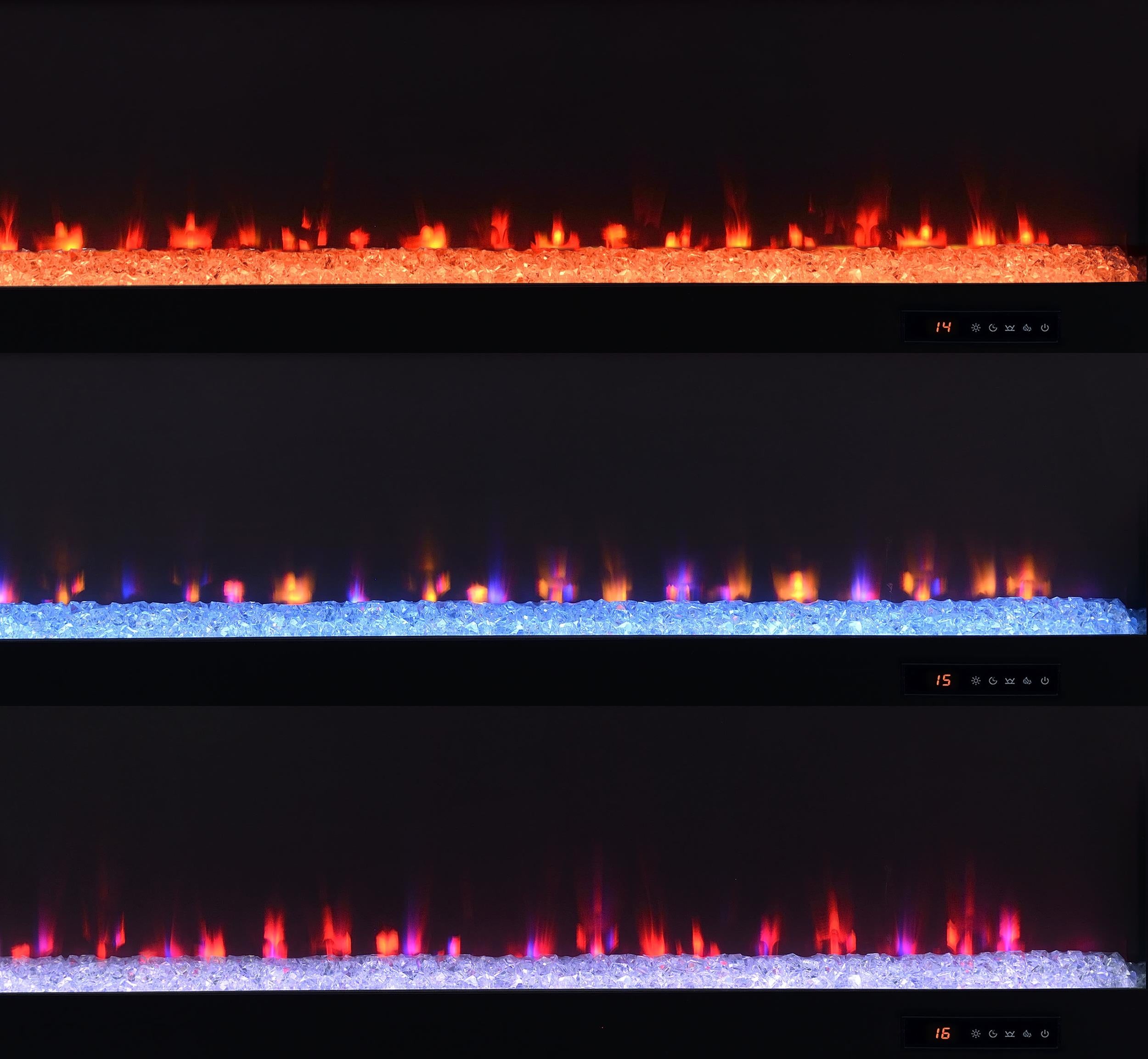 Eddy 79-inch 2-door TV Stand Fireplace Media Console Mango - 722843