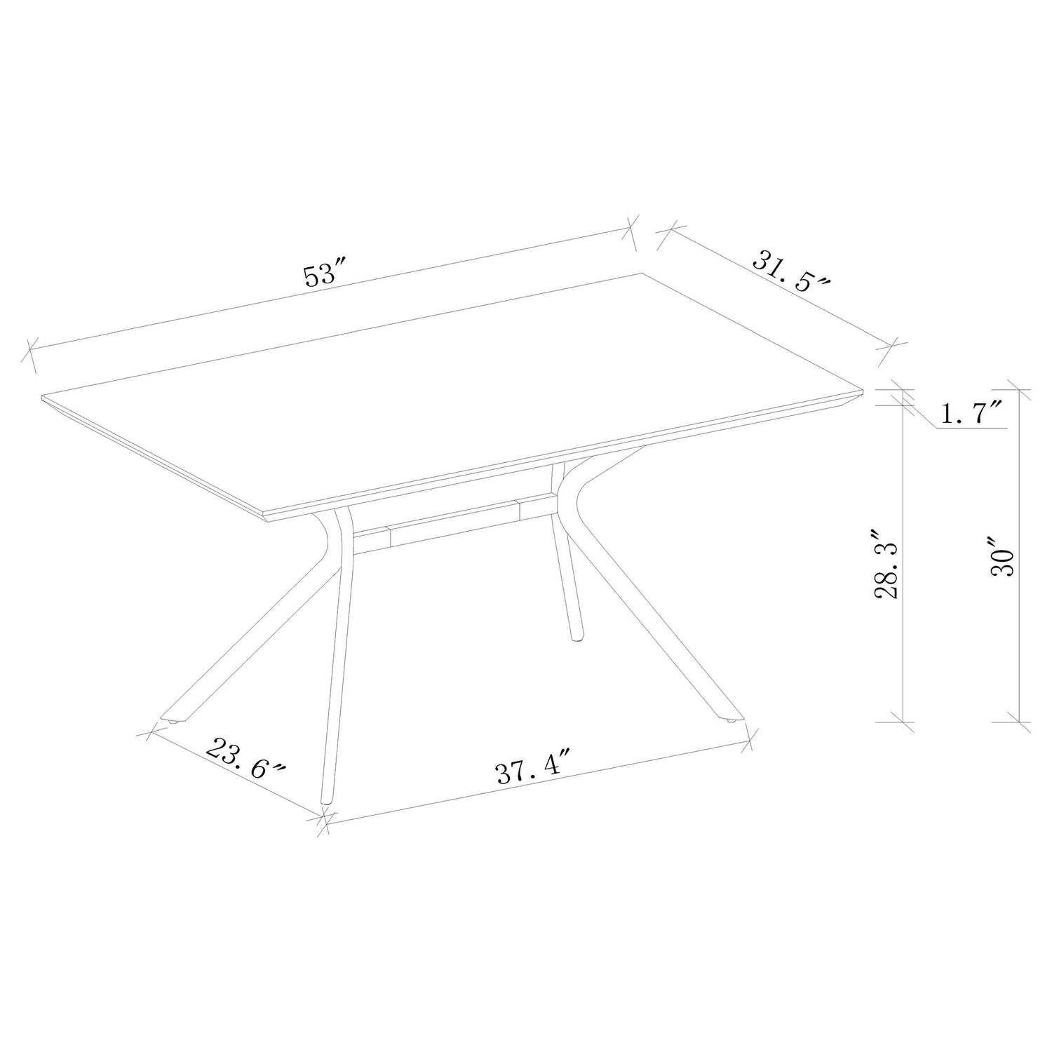 Edgecreek Rectangular Wood Dining Table Light Brown - 108481
