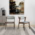 Edwin Light Gray Fabric Dining Chair (Set Of 2) - DCH00602003