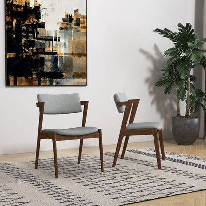 Edwin Light Gray Fabric Dining Chair (Set Of 2) - DCH00602003
