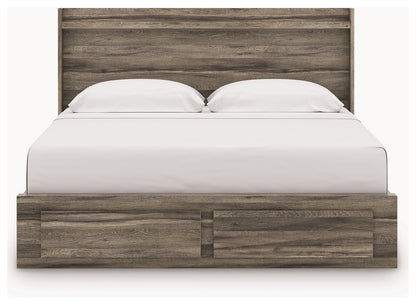 Elbrim Brown King Panel Storage Bed - PCB2005B7
