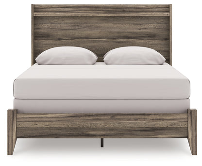 Elbrim Brown Queen Panel Bed - PCB2005B2