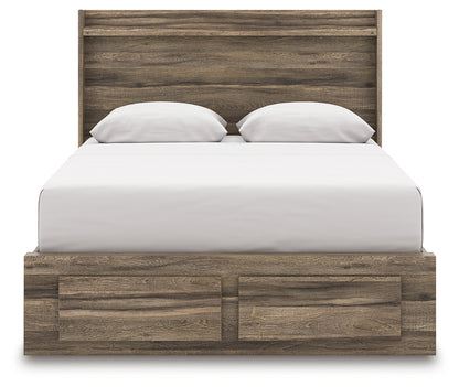 Elbrim Brown Queen Panel Storage Bed - PCB2005B4