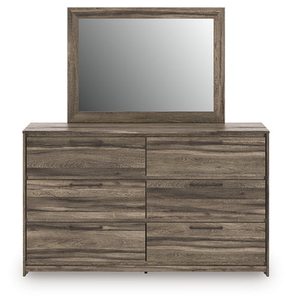 Elbrim Full Panel Storage Bed, Dresser and Mirror - PCB2005B18