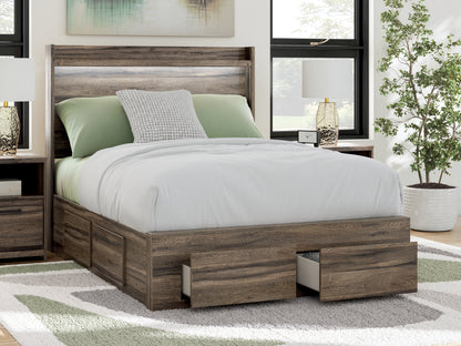 Elbrim Full Panel Storage Bed, Dresser and Mirror - PCB2005B18