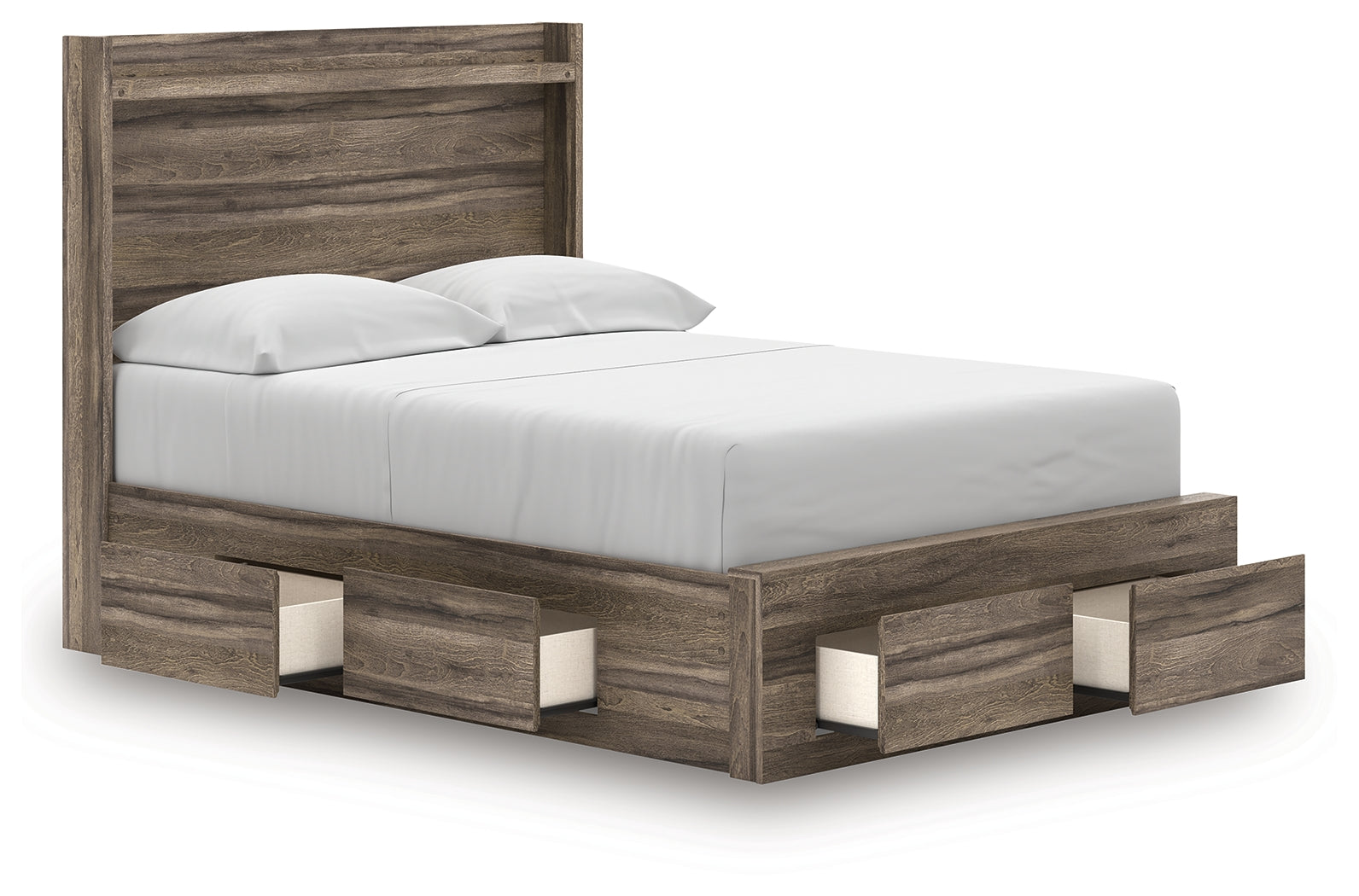 Elbrim Full Panel Storage Bed, Dresser and Mirror - PCB2005B21