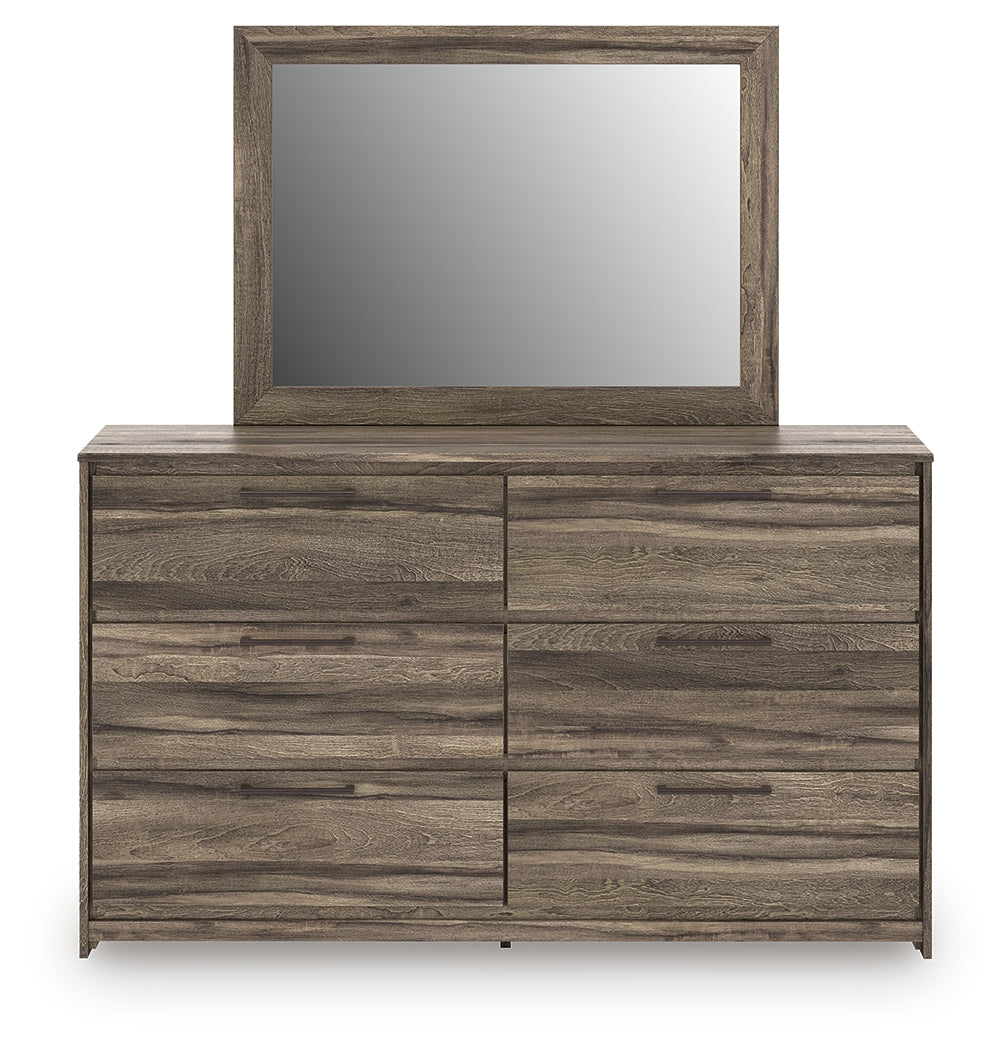 Elbrim Queen Panel Storage Bed, Dresser and Mirror - PCB2005B19