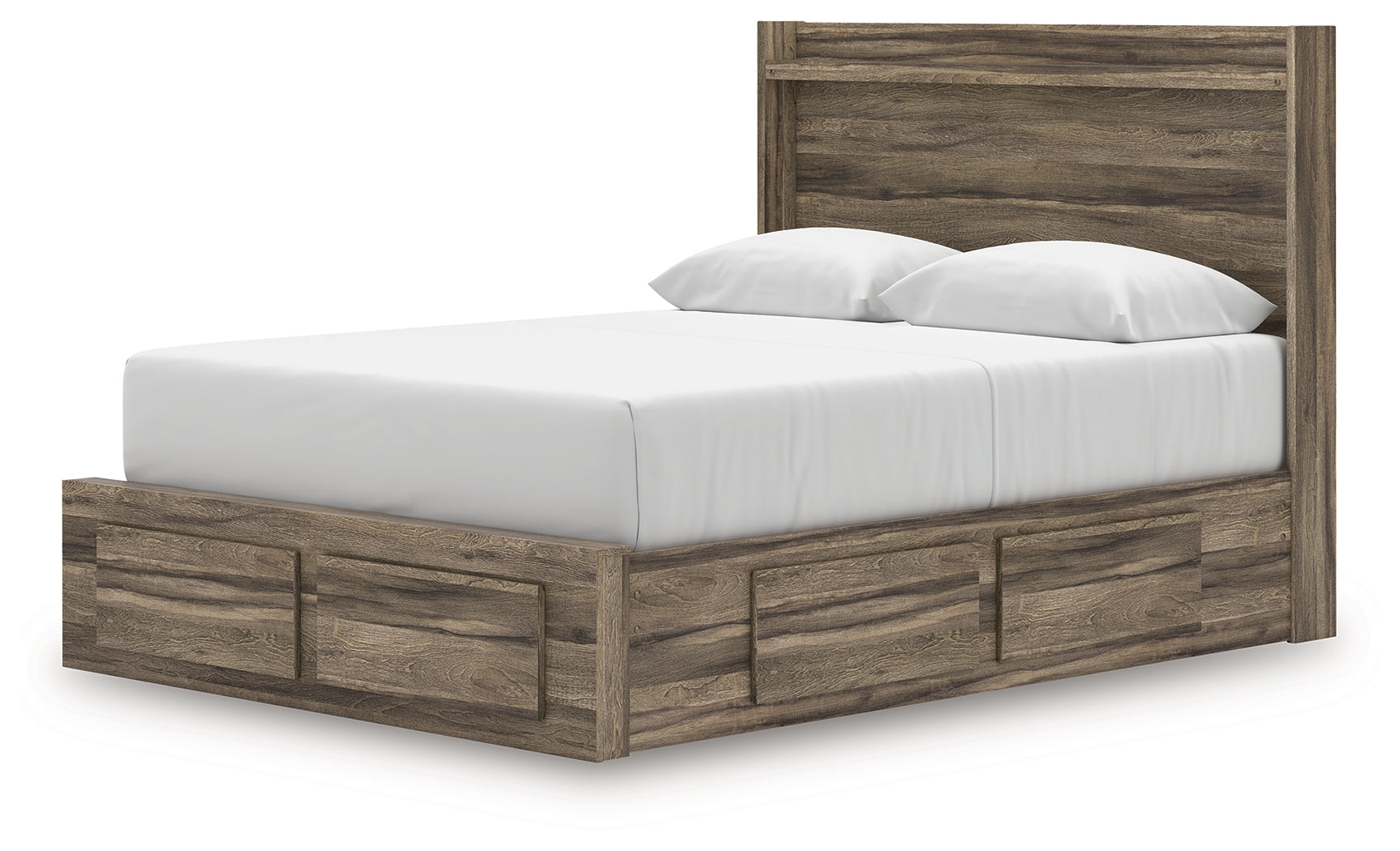 Elbrim Queen Panel Storage Bed, Dresser and Mirror - PCB2005B19