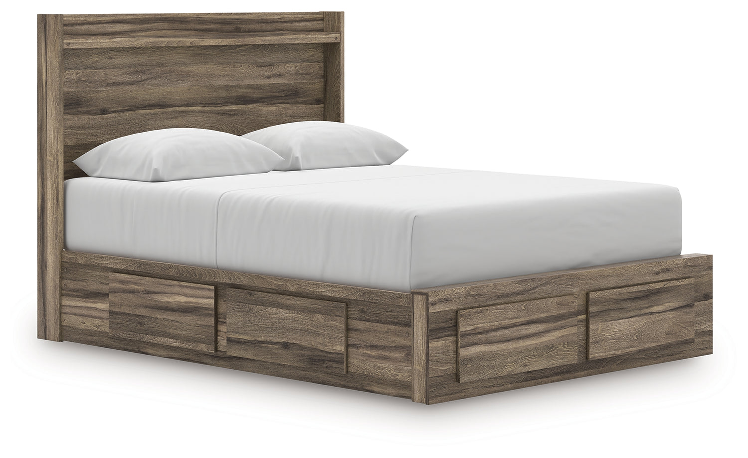 Elbrim Queen Panel Storage Bed, Dresser and Mirror - PCB2005B20